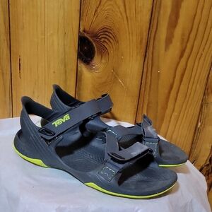 Teva Men's Gray and Green Sandals
